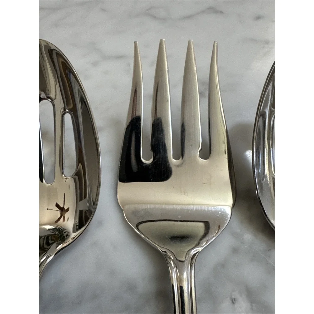 Elana by Hampton Silversmiths 18/10 Stainless Serving Pieces Lot Of 3